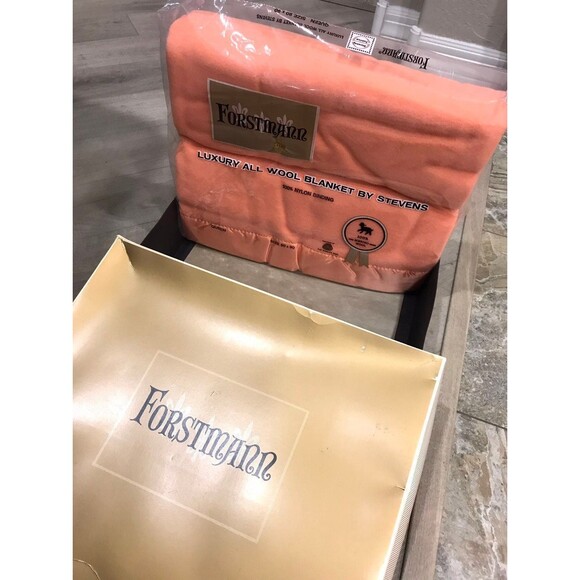 Vintage Stevens Forstmann Luxury Merino Wool Blanket - Picture 3 of 8